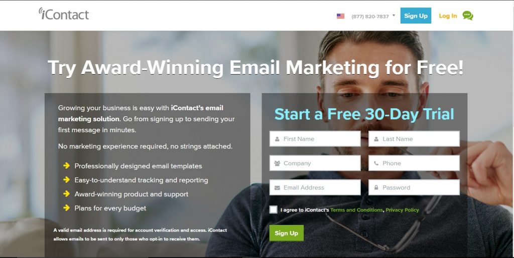 iContact email marketing software is a service and marketing tool that you can start using for free.