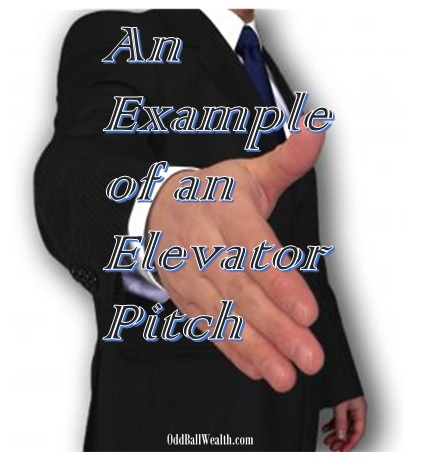 An Example of an Elevator Pitch