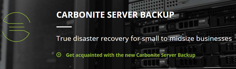 Carbonite Business Server Backup and Recovery