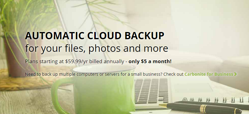 Carbonite Personal Plans for Automated Cloud Backup