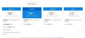 FreshBooks Pricing Plans and Features