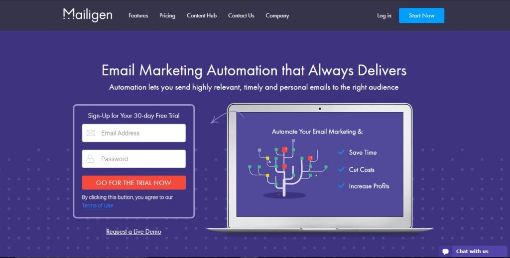 Mailigen email marketing automation software is a service marketers can begin using for free.