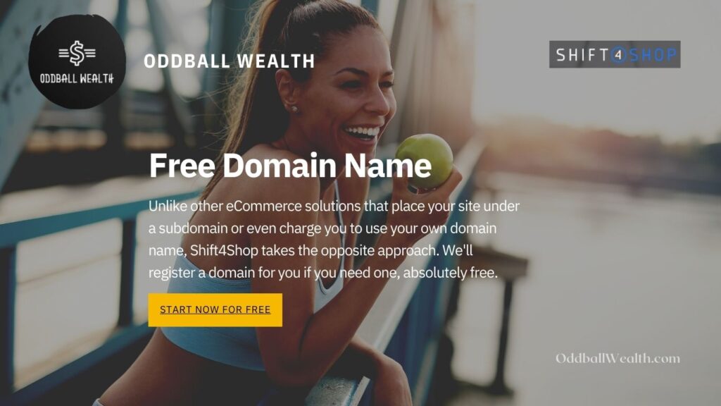 Get a free domain name with Shift4Shop for your business and online shop. Shift4Shop gives users free domain names. Get a FREE domain name for your website now at Shift4Shop!