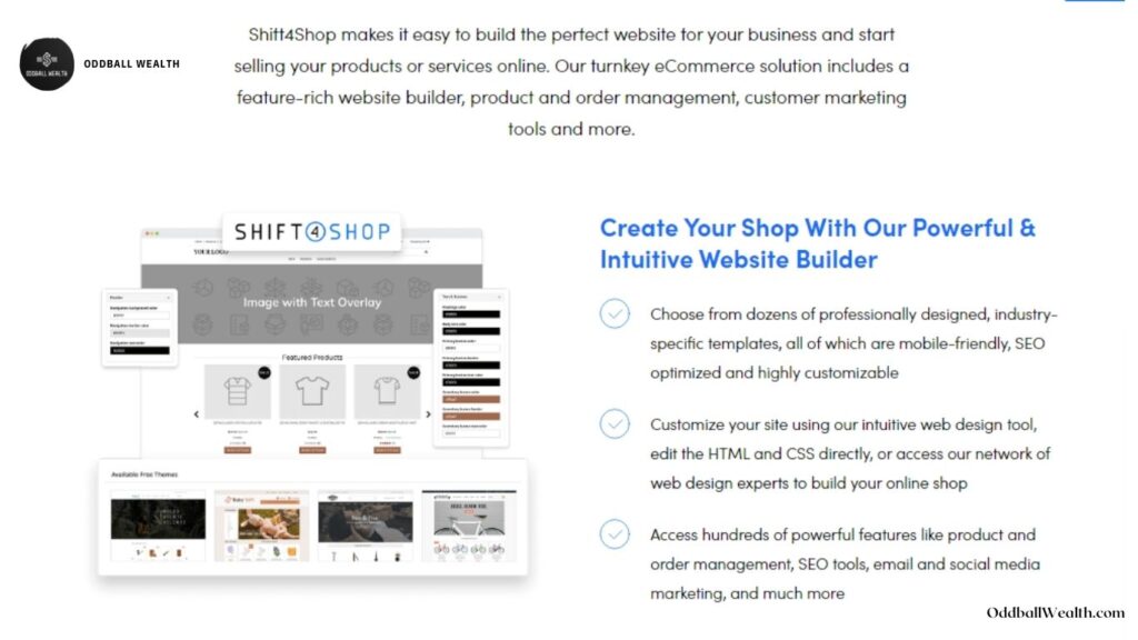 Shift4Shop free website builder. Go to Shift4Shop and launch your business now!