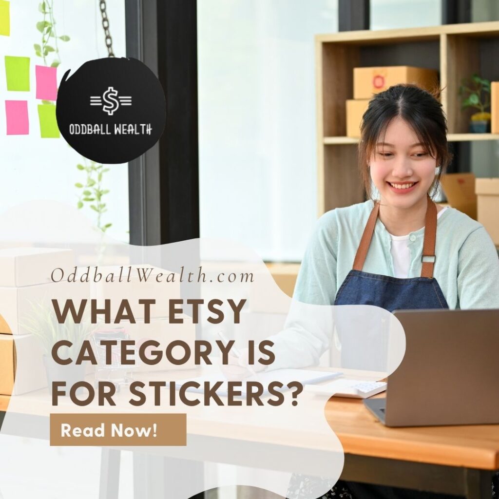what Etsy category is for stickers