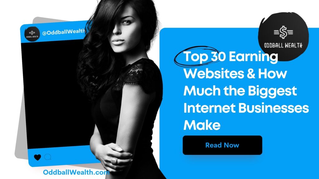 Top 30 Best Earning Websites & How Much the Biggest Internet Businesses Make