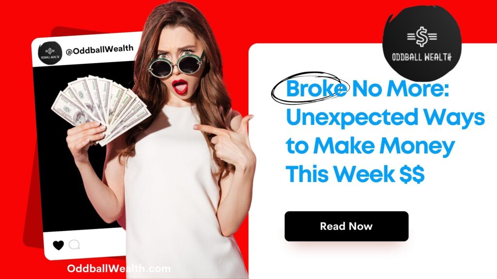 An extremely attractive woman that seems to be a bit shocked and excited, is wearing a pair of sunglasses and a white dress holding a large amount of cash and money in the form of US dollar bills currency.