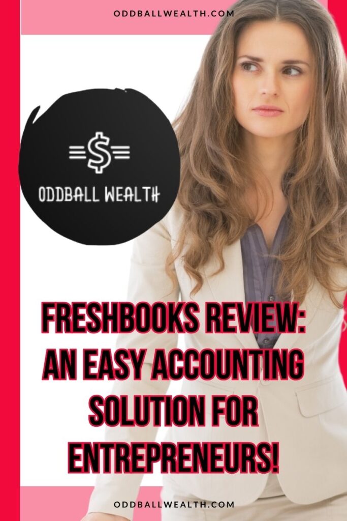 A FreshBooks accounting software review showing a business owner and entrepreneur using FreshBooks to track expenses