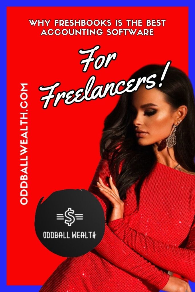 Freelancer using FreshBooks on a laptop