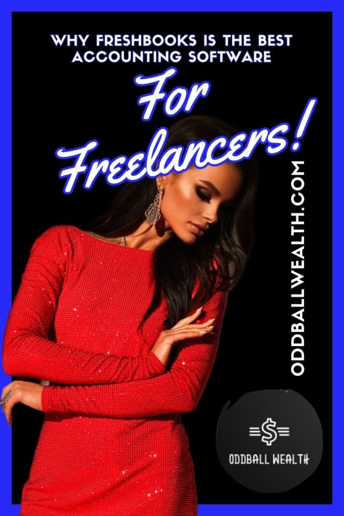 Small business owner and freelancer using FreshBooks accounting and bookkeeping software on a laptop