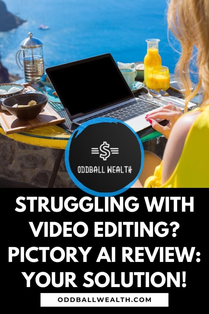 Pictory AI interface showcasing easy video editing.