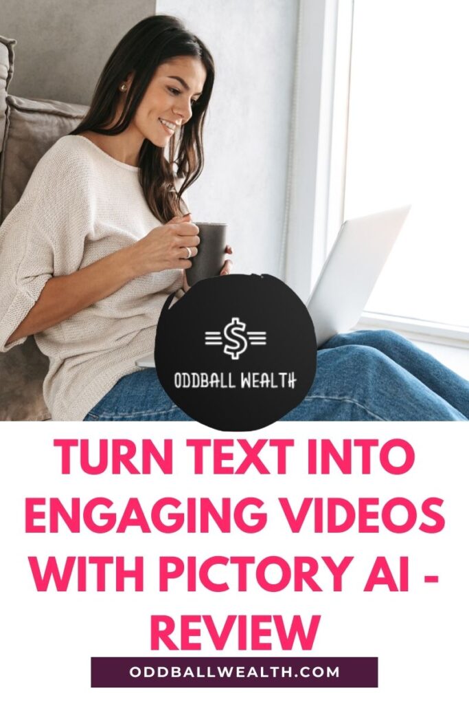 Example of text being transformed into a video scene using Pictory AI.