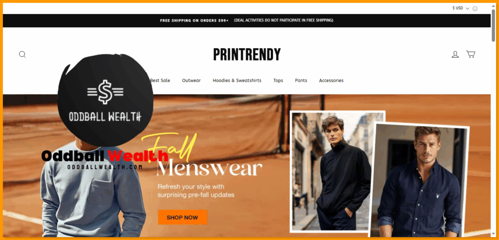 Printrendy (printrendy.com) homepage screenshot | Image captured on May 30, 2025.