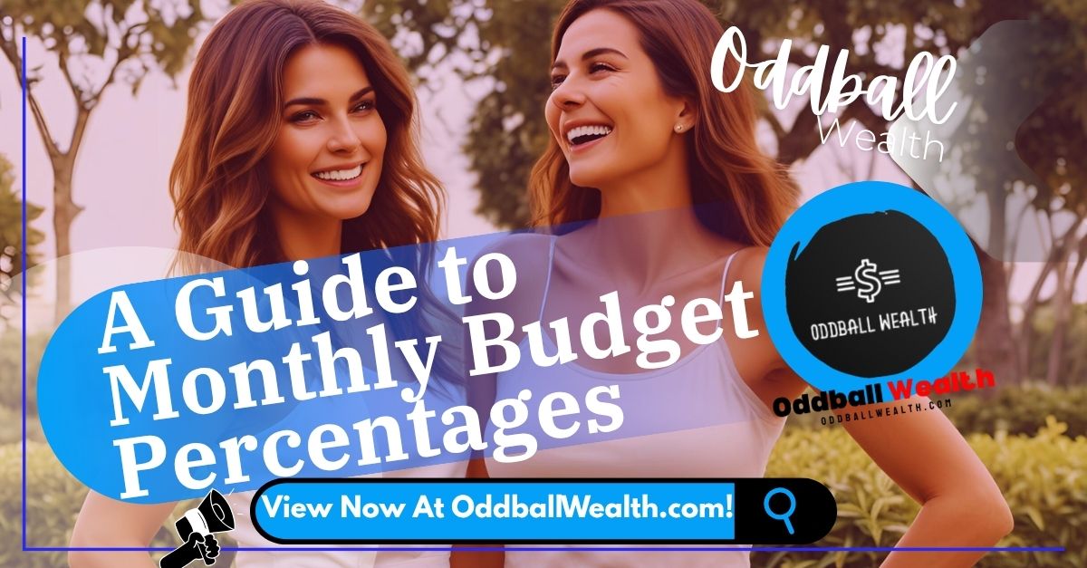 Ultimate Guide to Monthly Budget Percentages and Financial Plans. A calendar month with pie charts showing monthly budget percentages for each week.