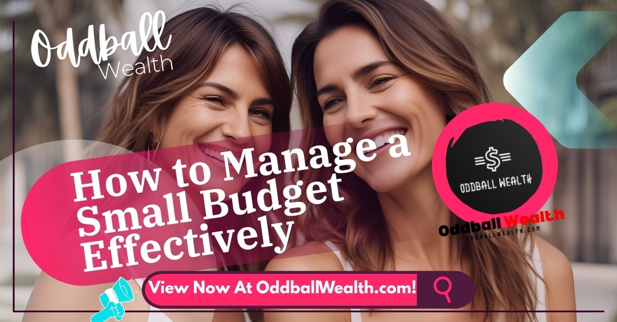 How to Manage a Small Budget Effectively? A person carefully managing a small budget with a calculator and a few coins.