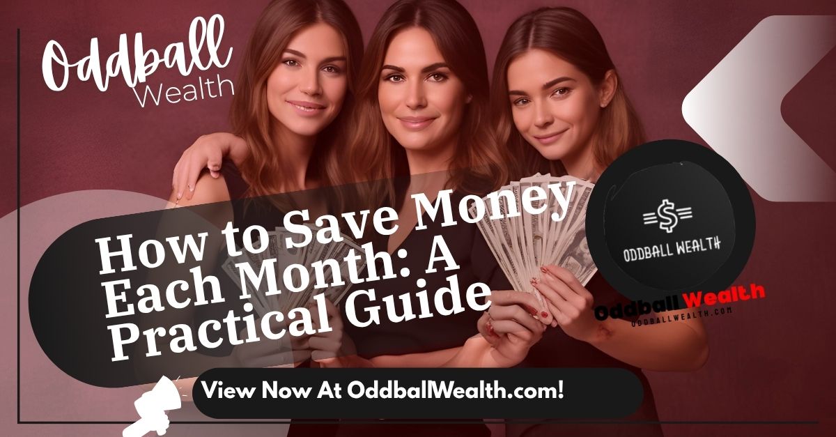 How to Save Money Each Month: Easy-To-Use Guide Here! A calendar with money being saved each day, illustrating how to save money each month.