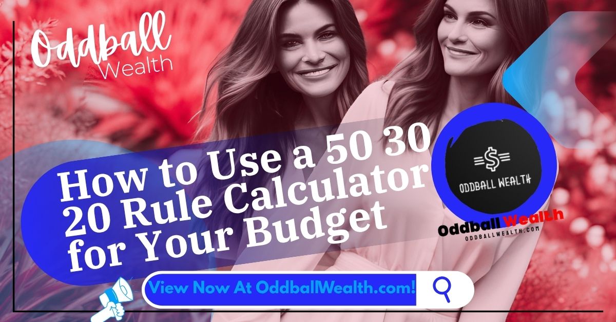 How to Use a 50 30 20 Rule Calculator for Your Budget and Financial Plan! A person inputting their income into a 50 30 20 rule calculator and seeing the results.