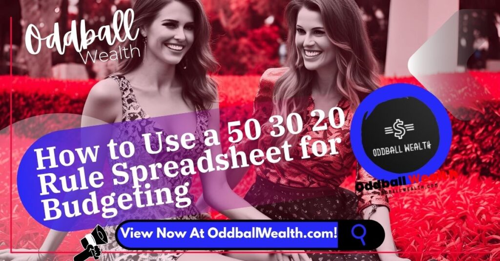 How to Use a 50 30 20 Rule Spreadsheet for Budgeting, Saving Money and Financial Planning? A person efficiently managing their budget using a 50 30 20 rule spreadsheet on their computer.
