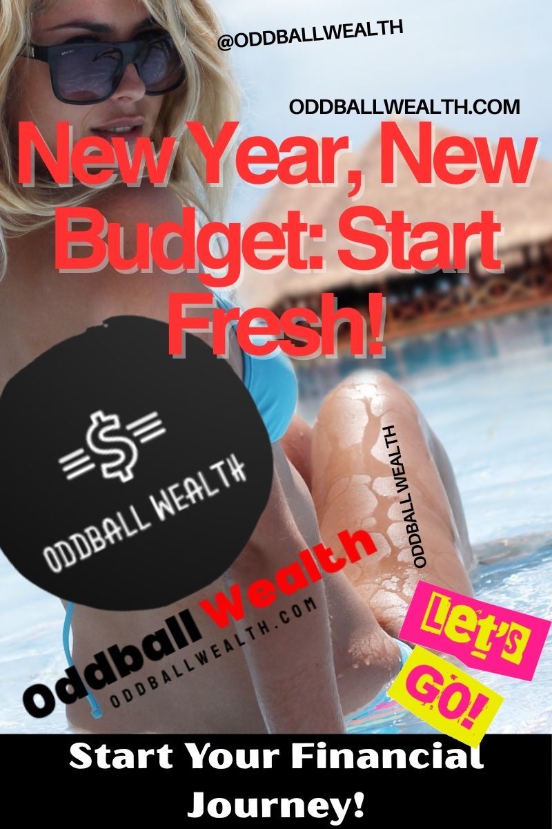 A person smiling while creating a budget for the new year on a laptop with a cup of coffee nearby.