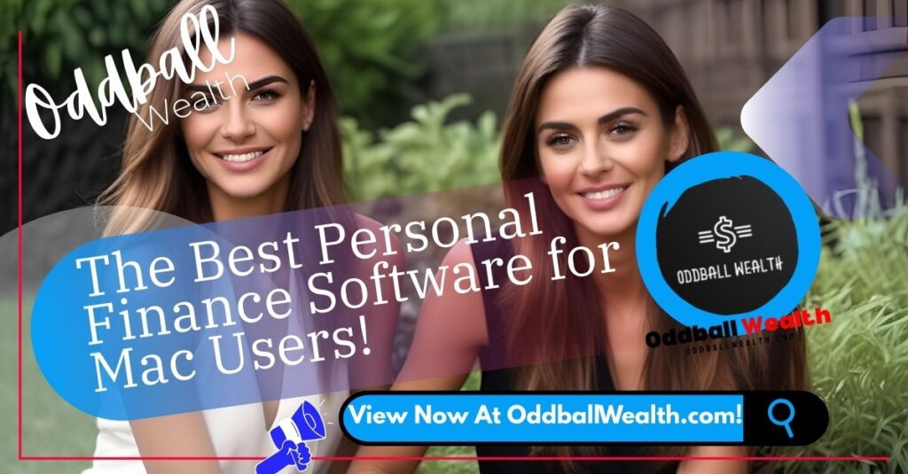 A sleek MacBook displaying the dashboard of the best personal finance software for Mac.