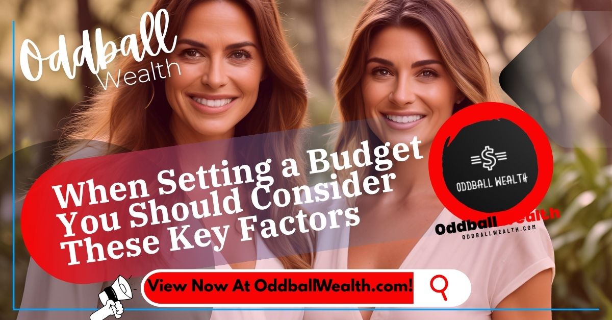 When Setting a Budget You Should Consider These Key Factors. A person thinking about the key factors to consider when setting a budget.