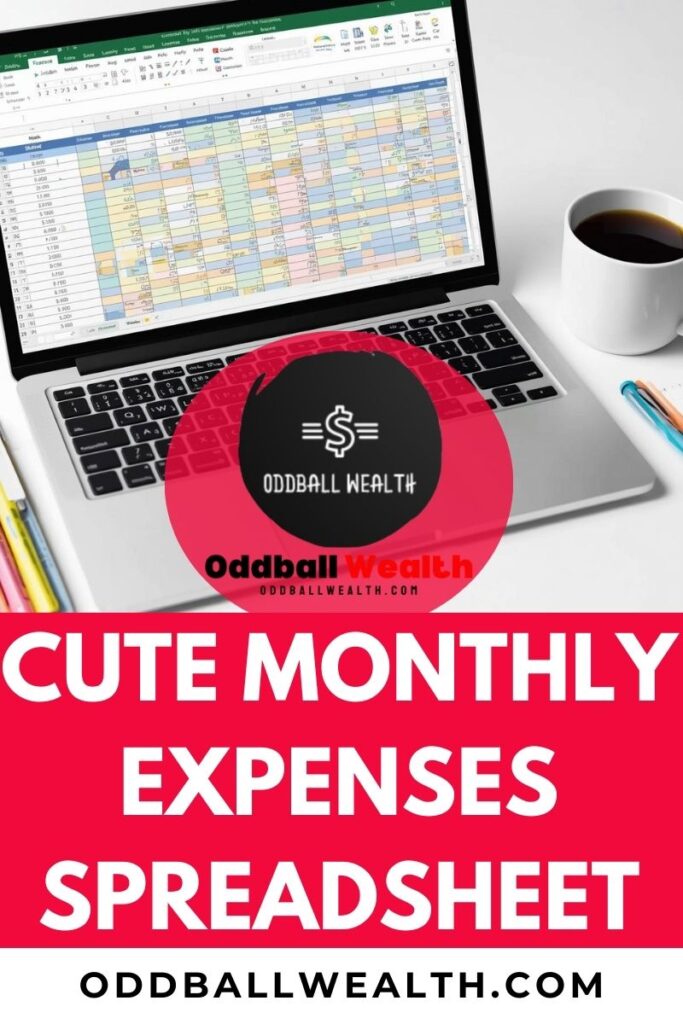 Cute Monthly Expenses Spreadsheet: How To Budgeting with Joy